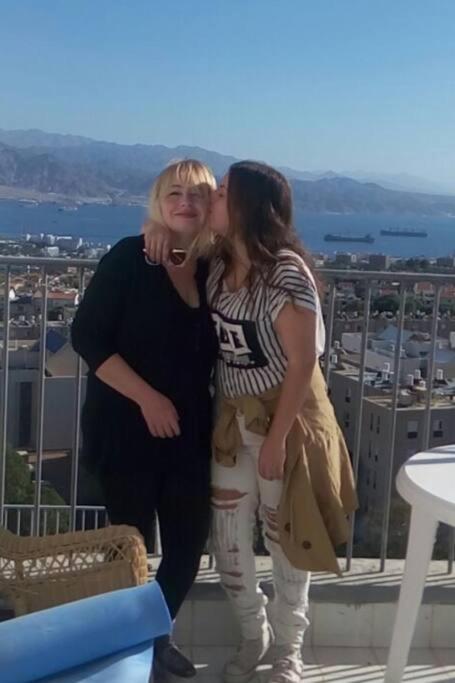 נוף למפרץ Lägenhet Eilat Exteriör bild
